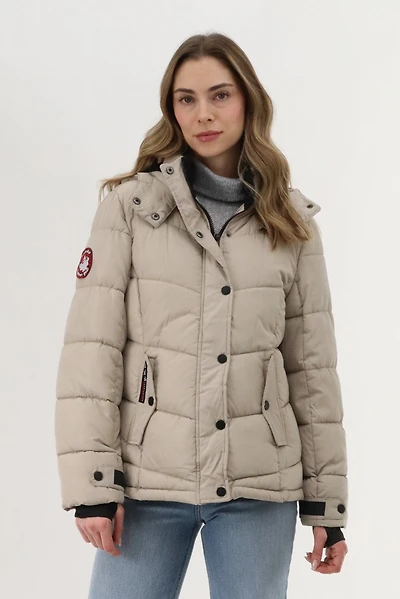 Canada Weather Gear Short Puffer Bomber Jacket