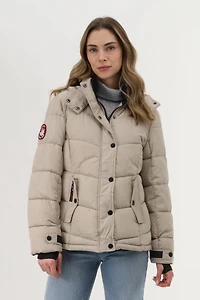 Canada Weather Gear Short Puffer Bomber Jacket