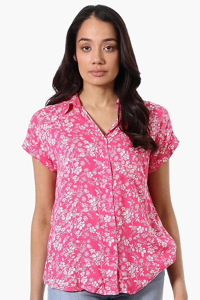 Majora Floral Camp Collar Button Up Shirt