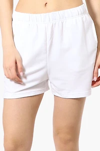 Sport Basic French Terry Shorts - White