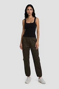 Double Pocket Cargo Pants - Green