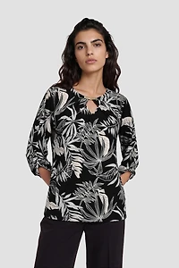 Shirt With Roll Up Sleeves - Black