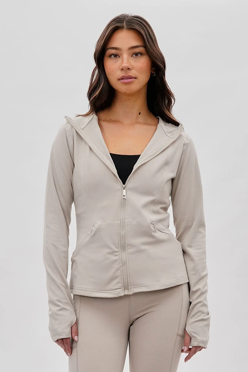 Canada Weather Gear Hooded Yoga Lightweight Jacket