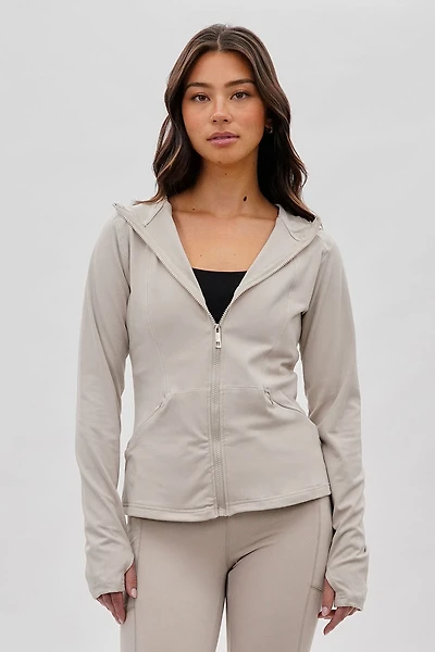 Canada Weather Gear Hooded Yoga Lightweight Jacket