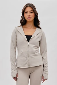 Canada Weather Gear Hooded Yoga Lightweight Jacket