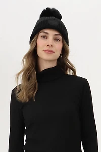 Canada Weather Gear Gloves and Pom Pom Hat