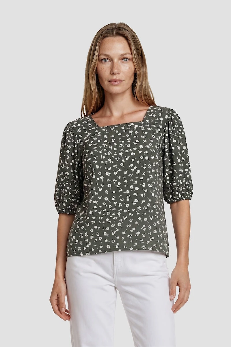 Square Neck Half Sleeve Shirt