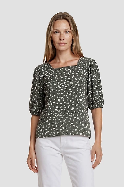 Square Neck Half Sleeve Shirt