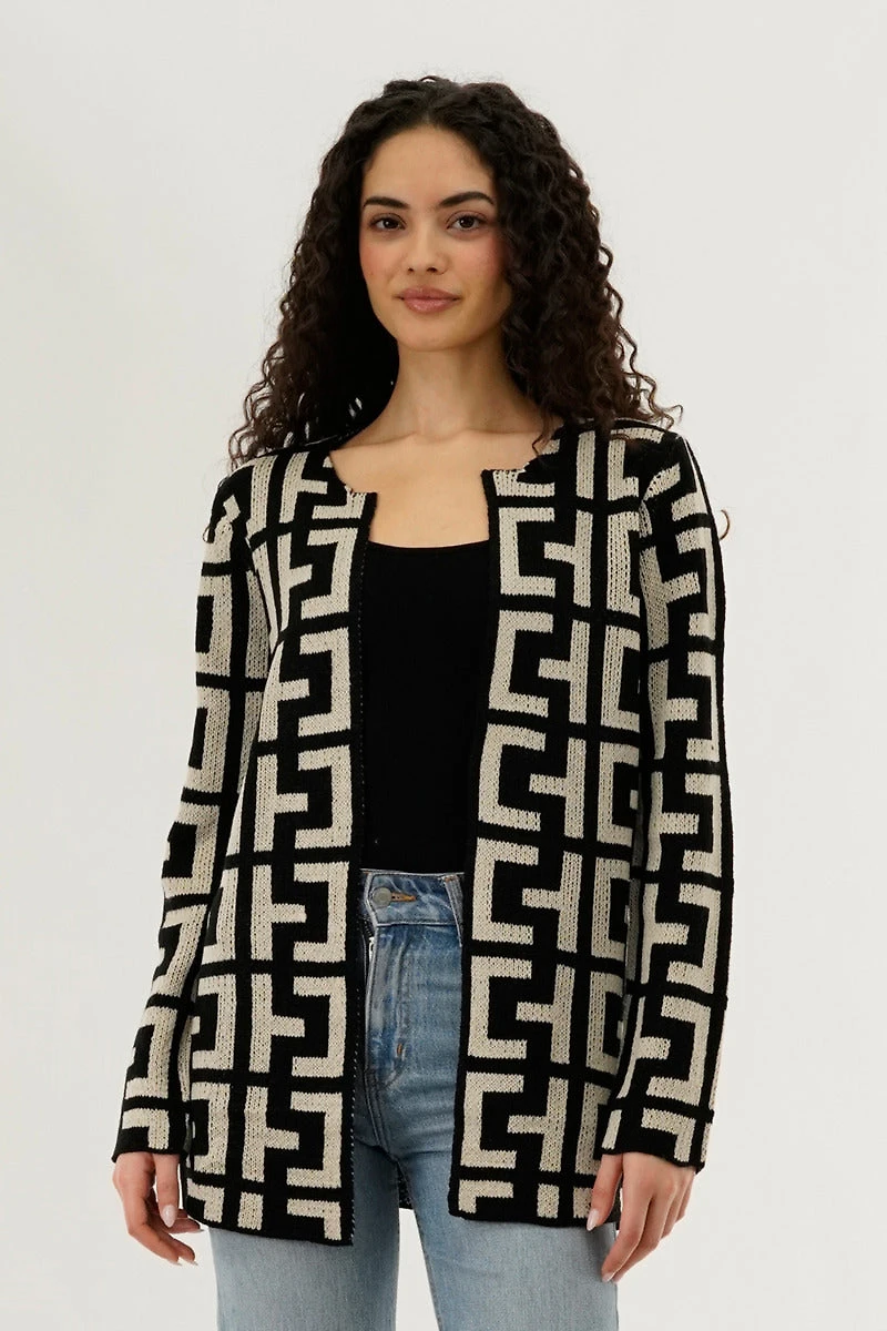 Beechers Brook Long Sleeve Knit Open Cardigan