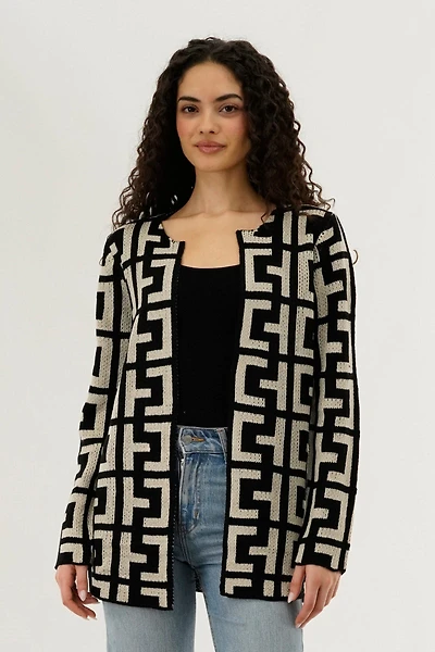 Beechers Brook Long Sleeve Knit Open Cardigan