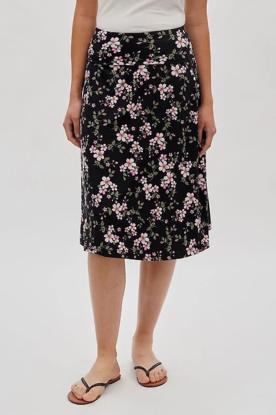 Floral Fold Over Skirt