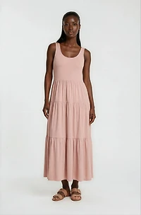 Sleeveless Tiered Maxi Dress