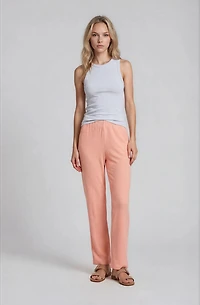 Wide Leg Trousers - Coral