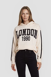 Long Sleeve "London" Hoodie - Beige