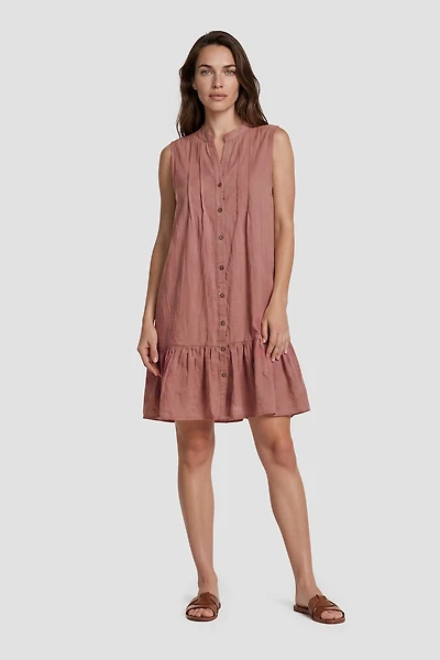Sleeveless Button Up Day Dress