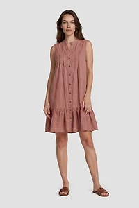 Sleeveless Button Up Day Dress