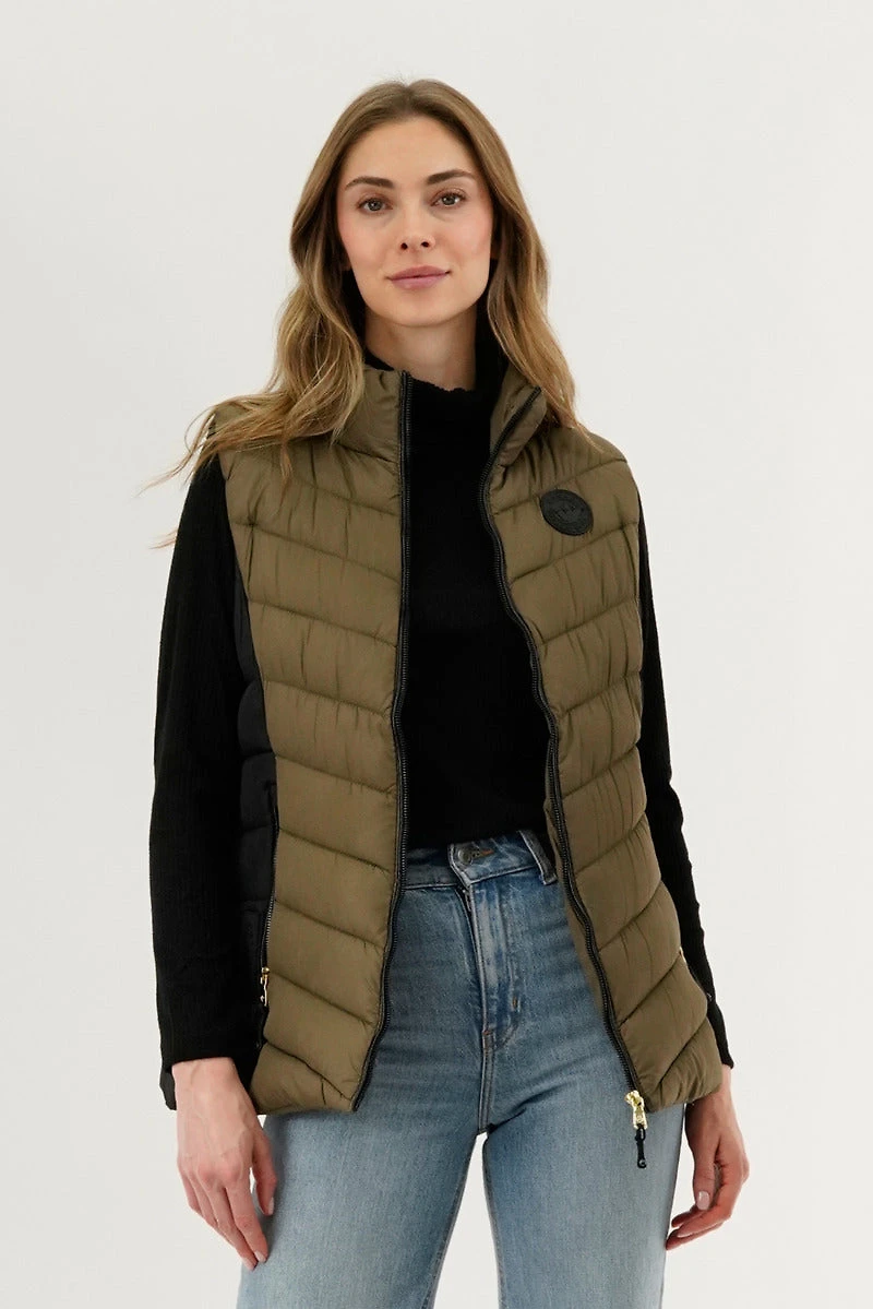 Chevron Quilted Vest