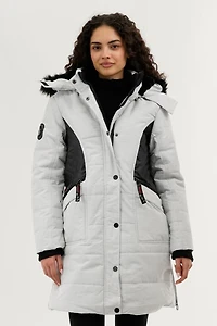 Canada Weather Gear Vegan Leather Insert Parka Jacket