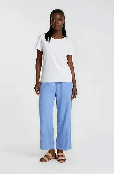 Cropped Wide Leg Pants