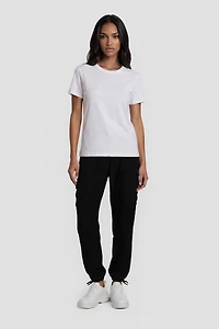 Casual Pants With Side Pockets - Black