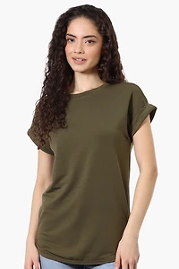 Sport Basic Cuffed Sleeve Tee