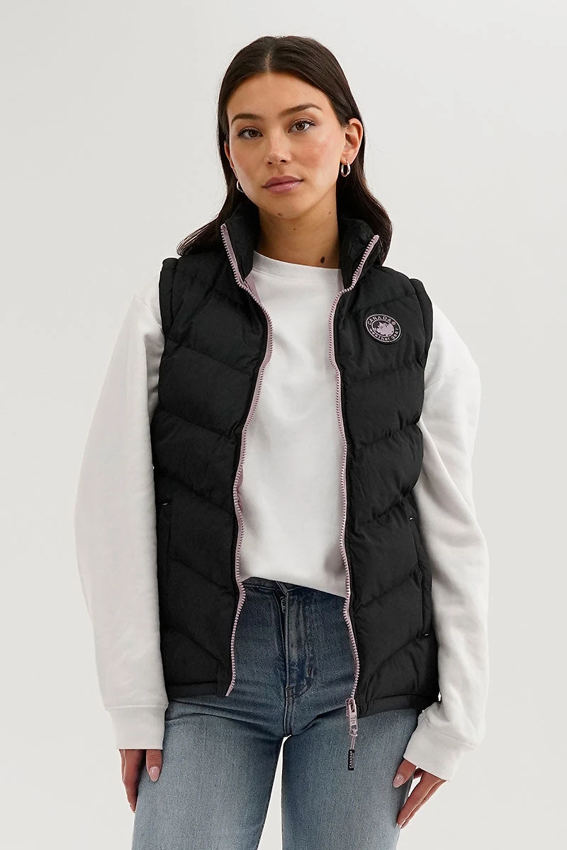 Canada Weather Gear Chevron Puffer Vest