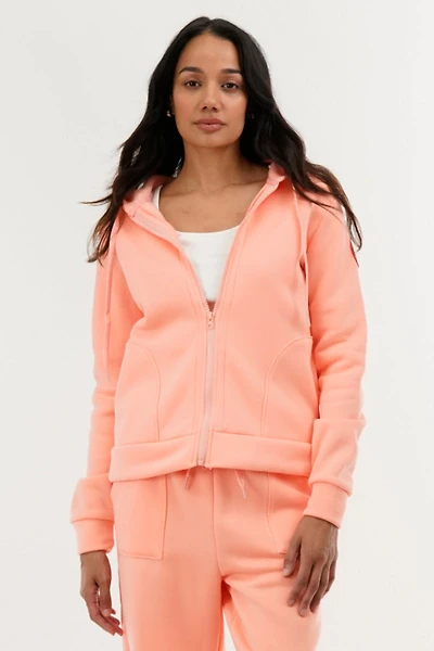 Classic Zip Up Hoodie - Pink