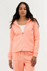 Classic Zip Up Hoodie - Pink