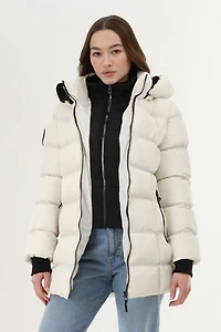 Canada Weather Gear Double Zip Parka Jacket - White