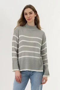 Beechers Brook Striped Knit Pullover Sweater