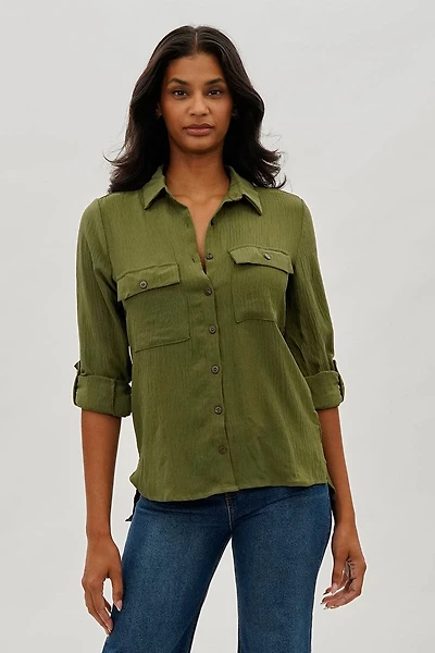 Stylexchange Vintage Button Up Utility Shirt