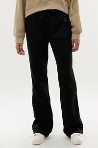 Fahrenheit Fleece Wide Leg Sweatpants - Black