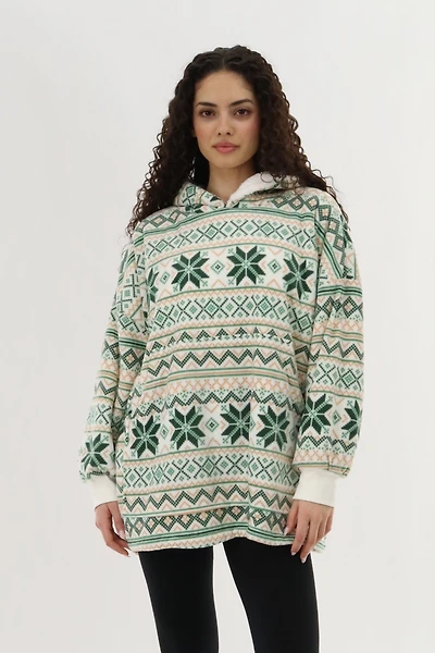 Canada Weather Gear Oversized Fleece Pajama Top