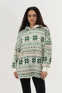 Canada Weather Gear Oversized Fleece Pajama Top