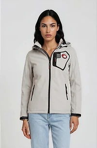 Hooded Tech Jacket - Stone