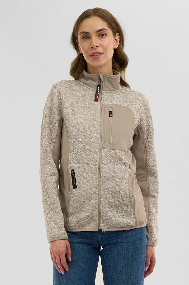 Canada Weather Gear Fleece Zip Up Lightweight Jacket