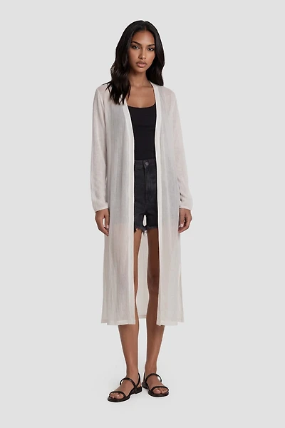 Long Sleeve Open Mesh Cardigan