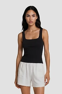 Loose Fit Sweat Shorts - White