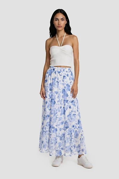 Printed Maxi Skirt
