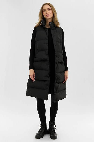 Canada Weather Gear Tiered Zip Off Puffer Vest - Black