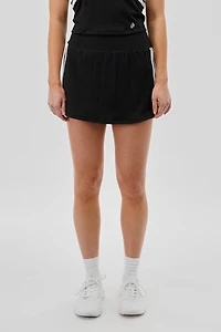 Body Instinct Striped Tennis Skirt - Black