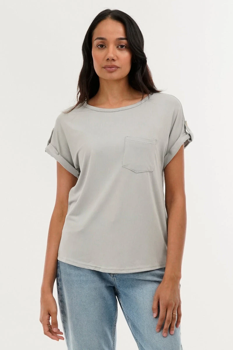 Costa Blanca Basic Cap Sleeve Tee