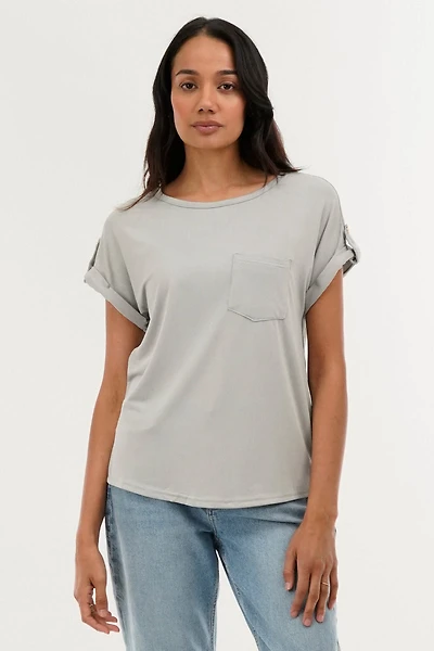 Costa Blanca Basic Cap Sleeve Tee