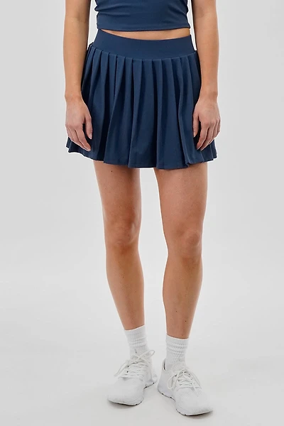 Body Instinct Pleated Tennis Skirt - Navy