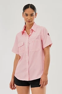 Canada Weather Gear Short Sleeve Button Up Utility Shirt