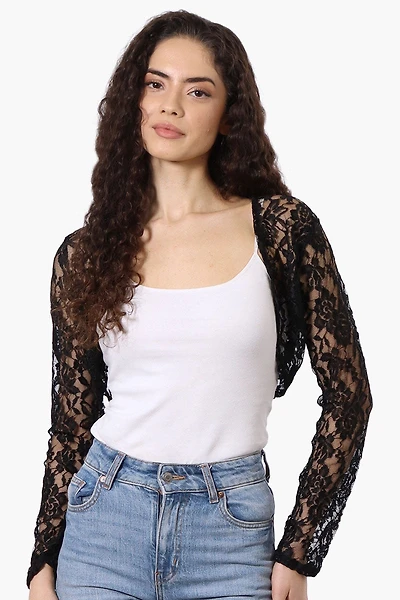 Impress Floral Lace Shrug Cardigan