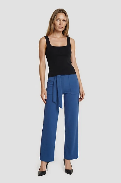 High Waisted Tie Around Pants