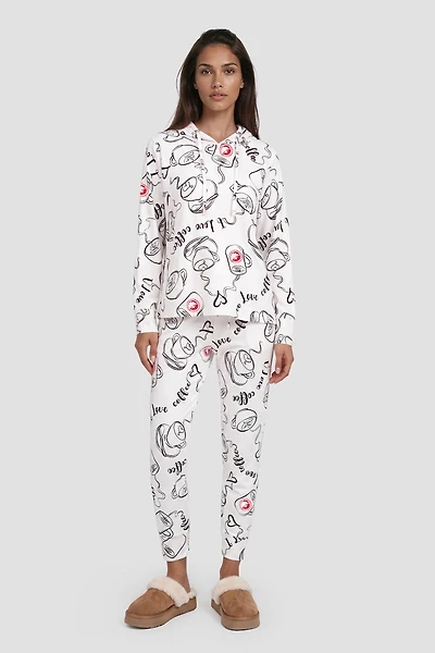 Long Pajama Pants - White