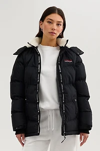 Zip Off Sleeve Parka Jacket - Navy