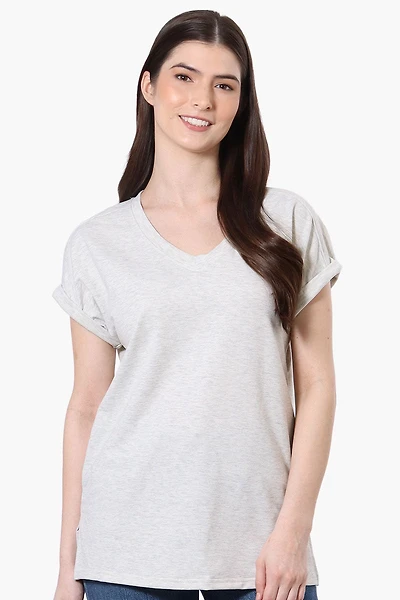 Runaway Bay Sport Cuffed Sleeve V-Neck Tee